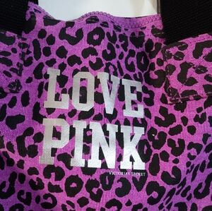Victoria's Secret Purple and Black Leopard Tote